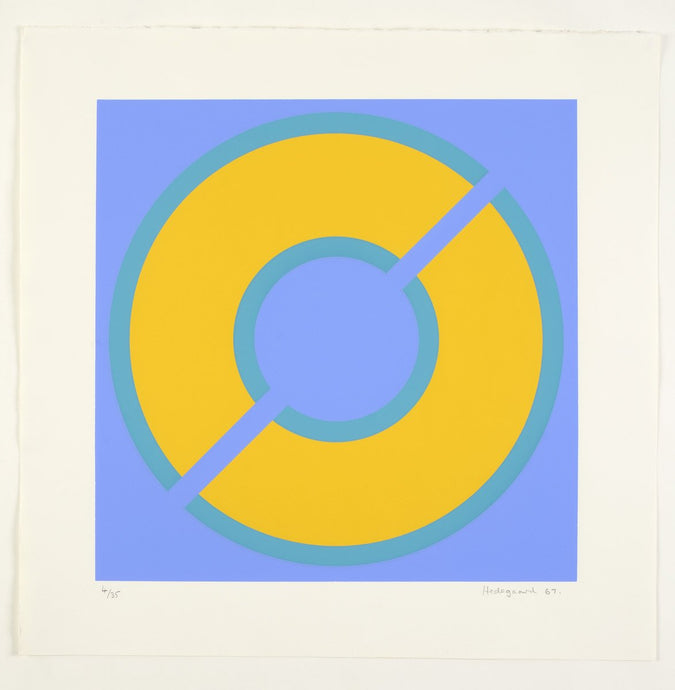 Peter Hedegaard : Circle Cut in Half [Yellow / Blue]