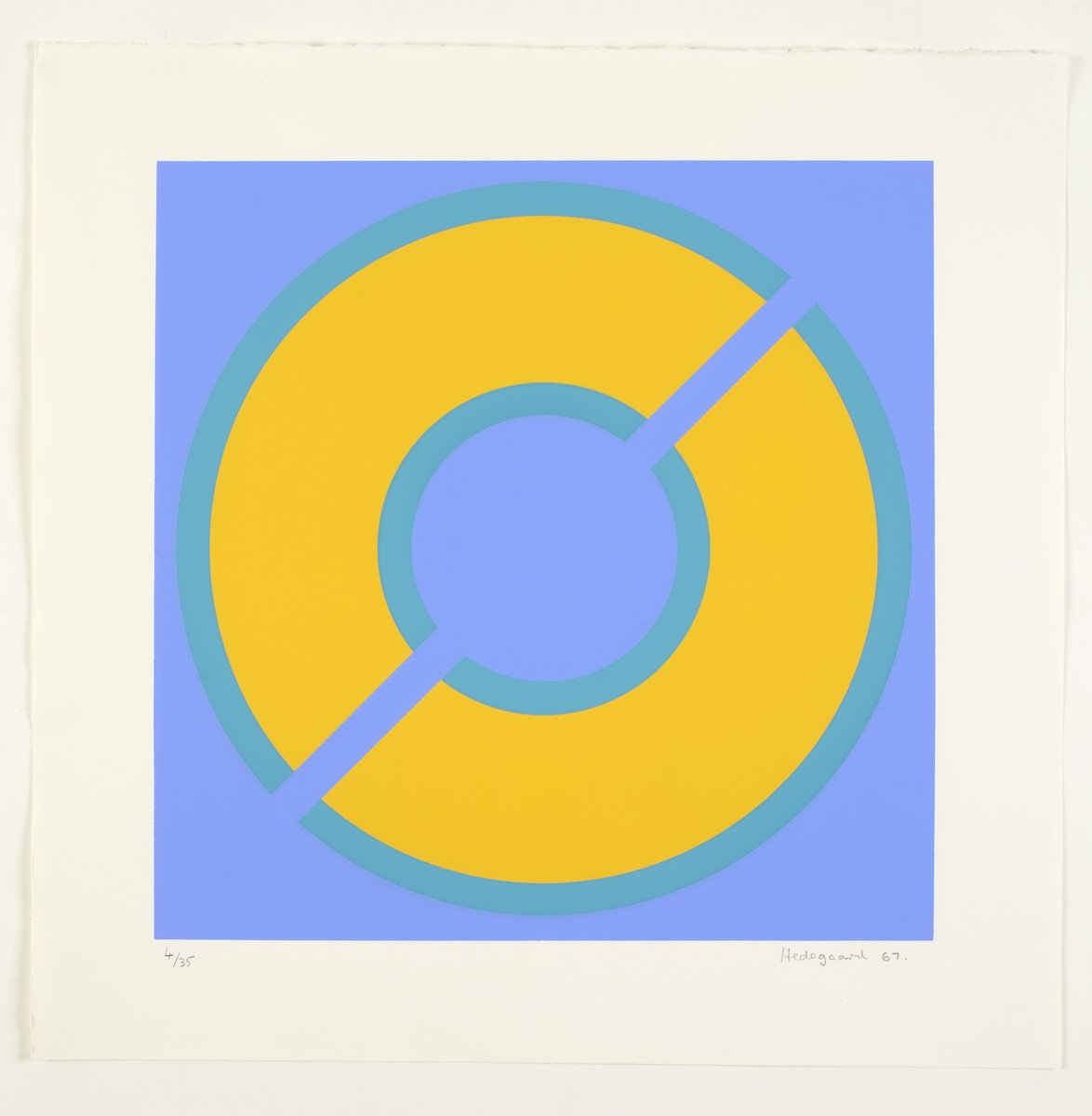 Peter Hedegaard : Circle Cut in Half [Yellow / Blue]
