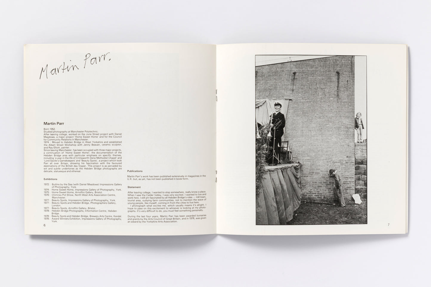 Yorkshire Arts Association : Photography Award Winners 1978